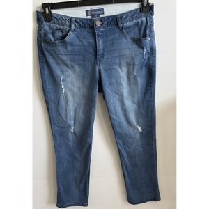Democracy Jeans Women's Size 12 "Ab" Technology Jeans Stretch Distressed Denim